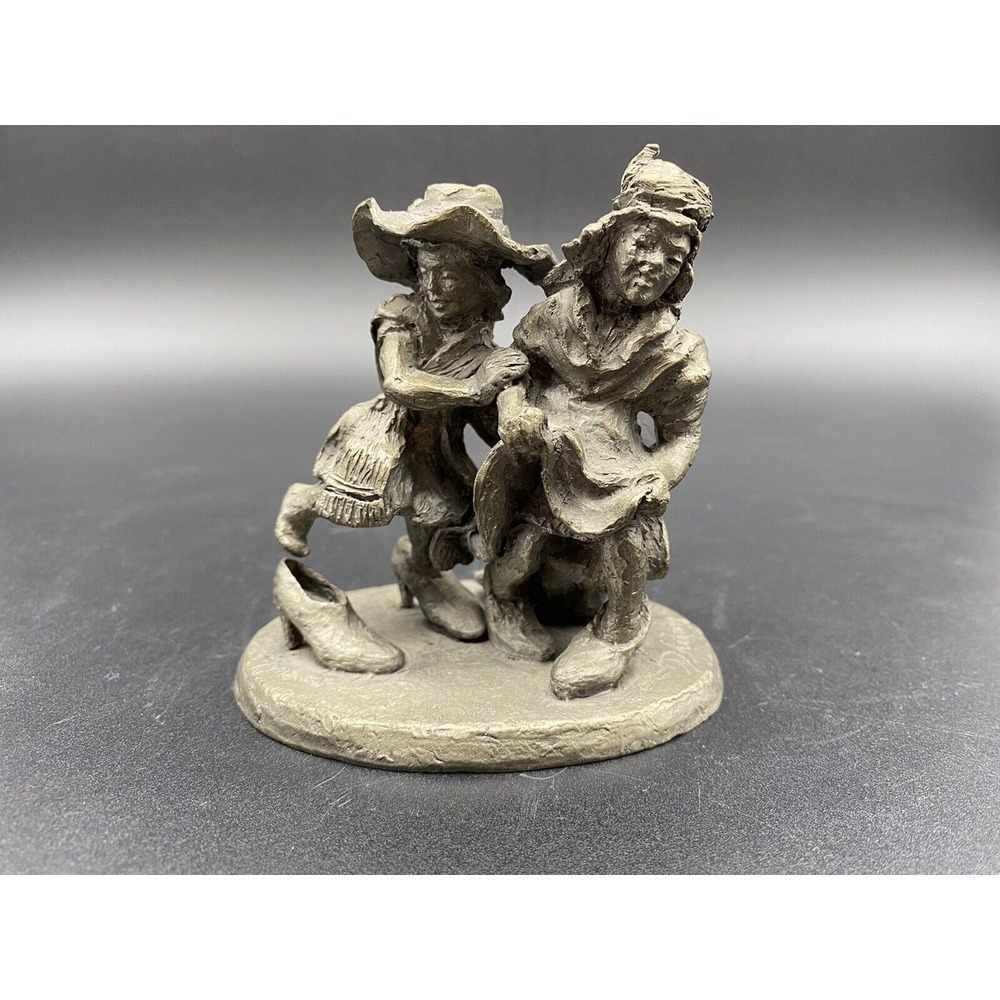Vintage 1973 International Pewter F. Robert Drury Children‎ Playing Dress Up